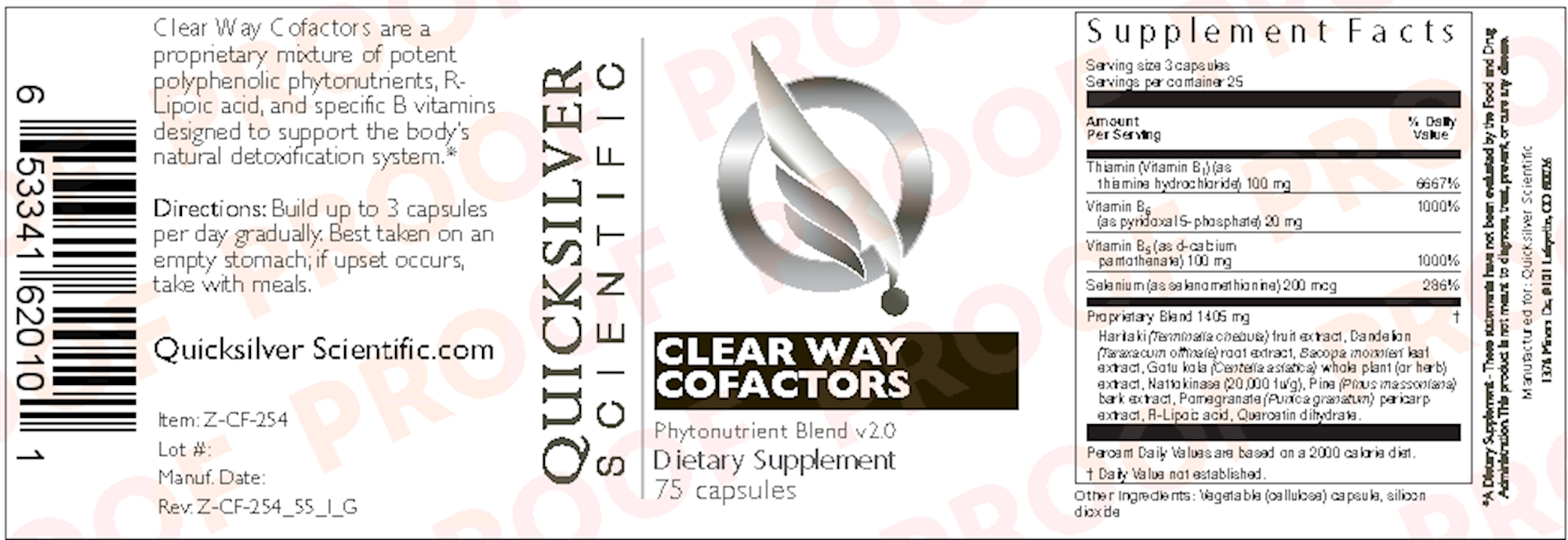ClearWay Cofactors