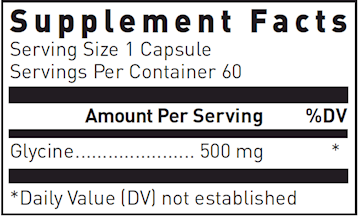 Glycine 500 mg 60 capsules