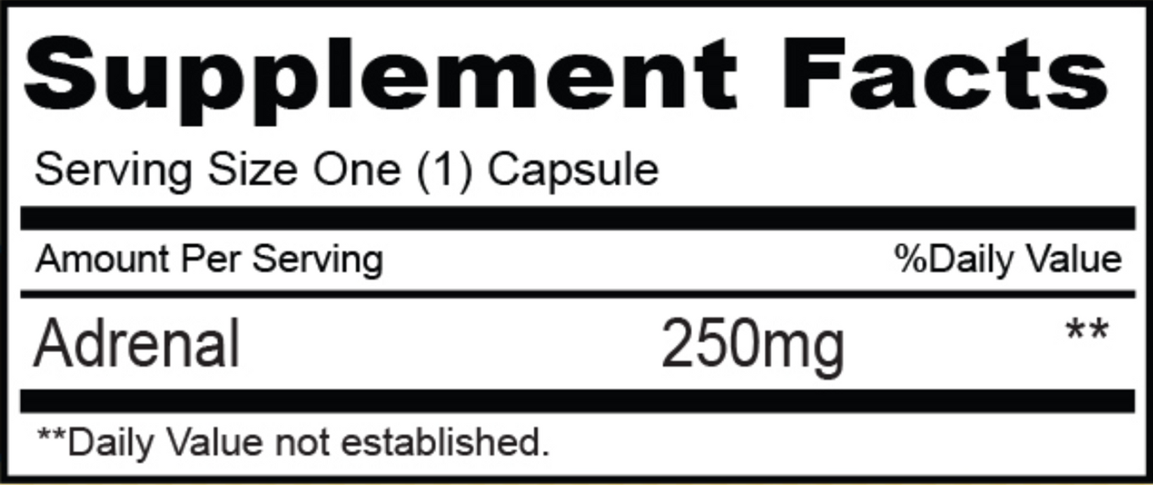 Adrenal 250 mg 90 caps