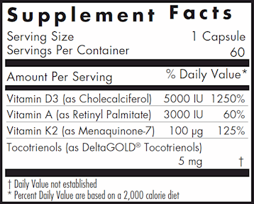 Vitamin D3 Complete 5000 60 gel capsules