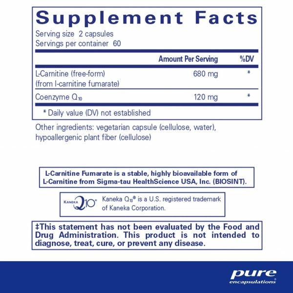 CoQ10 l-Carnitine Fumarate Well Being Holistic Pharmacy CoQ10 l-Carnitine Fumarate Well Being Holistic Pharmacy