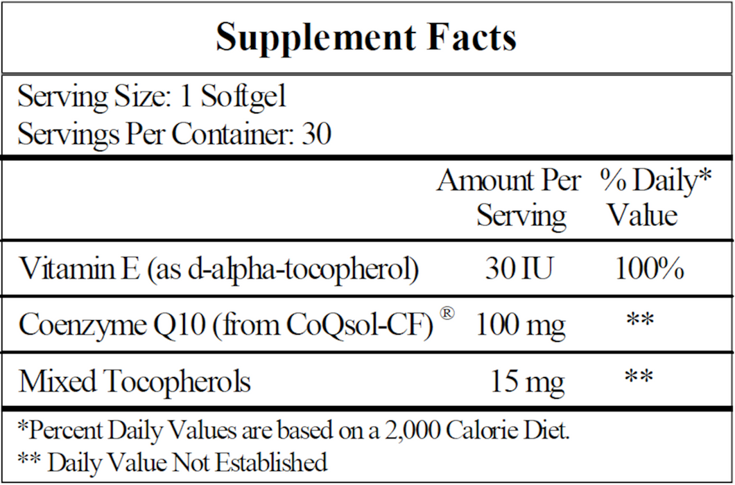 Co-Enzyme Q10 100 mg
