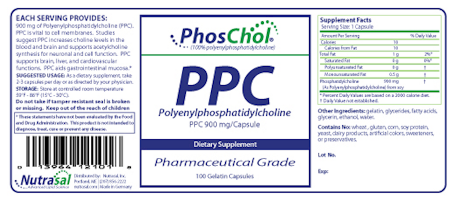 PhosChol PPC 900 mg 100 gels