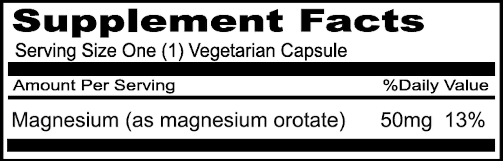 Magnesium Orotate 100 caps