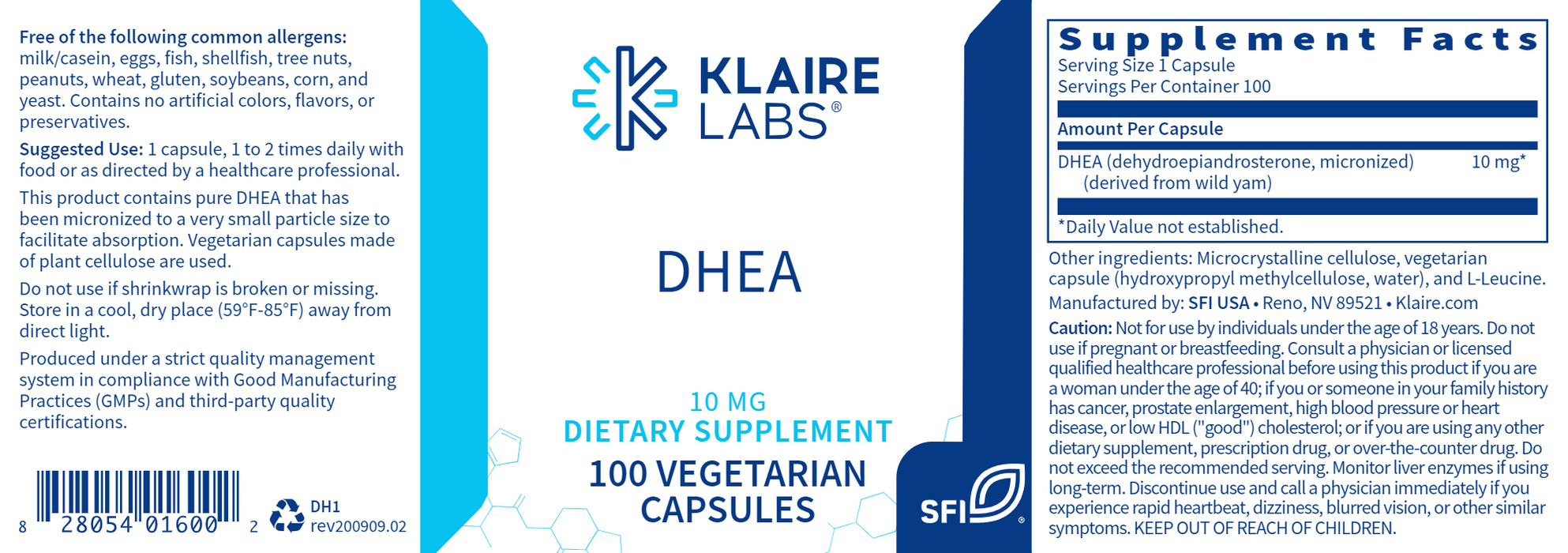 DHEA 10 mg 100 capsules