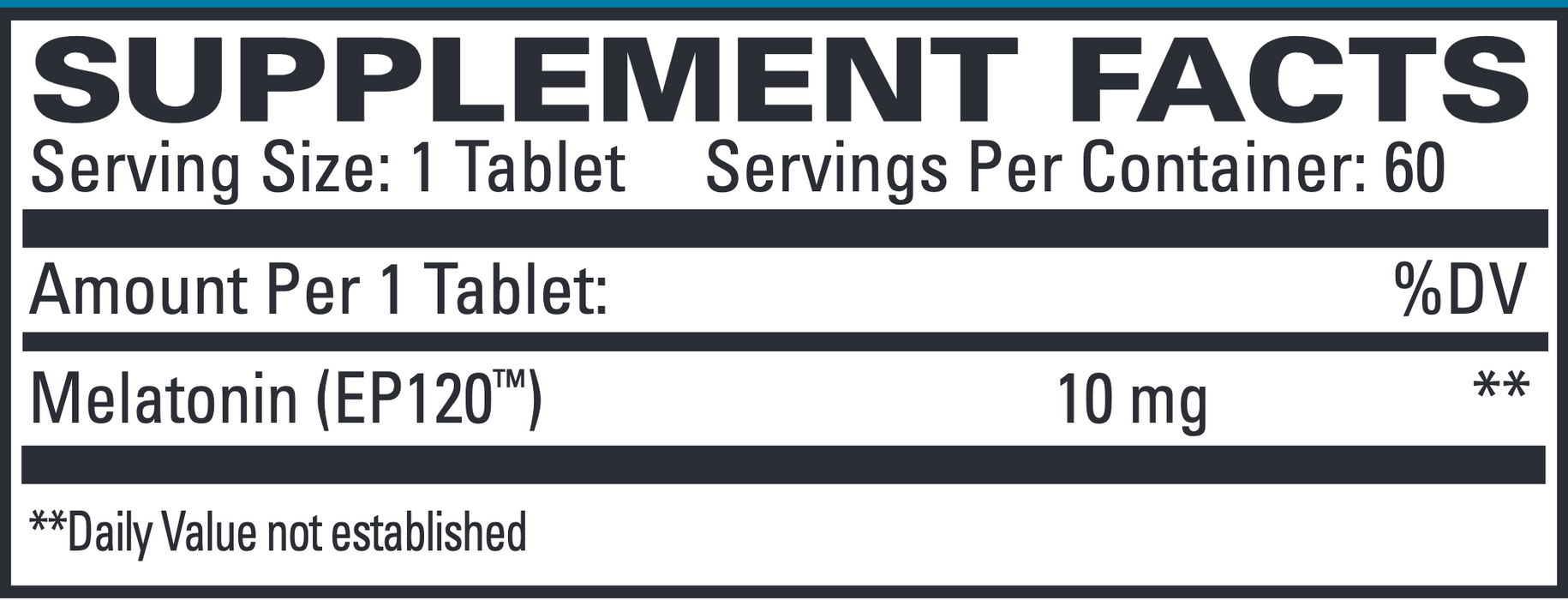 Melatonin 10 mg 60 Sustained Release Tablets