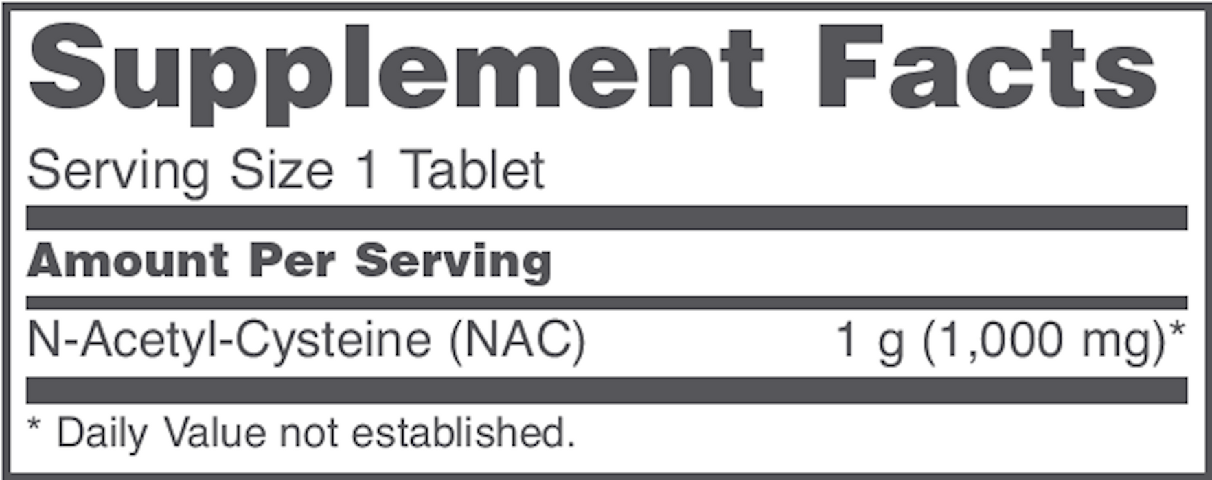 NAC 1,000 mg