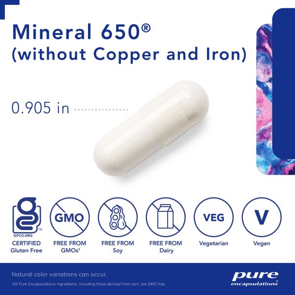 Mineral 650 (without copper and iron)